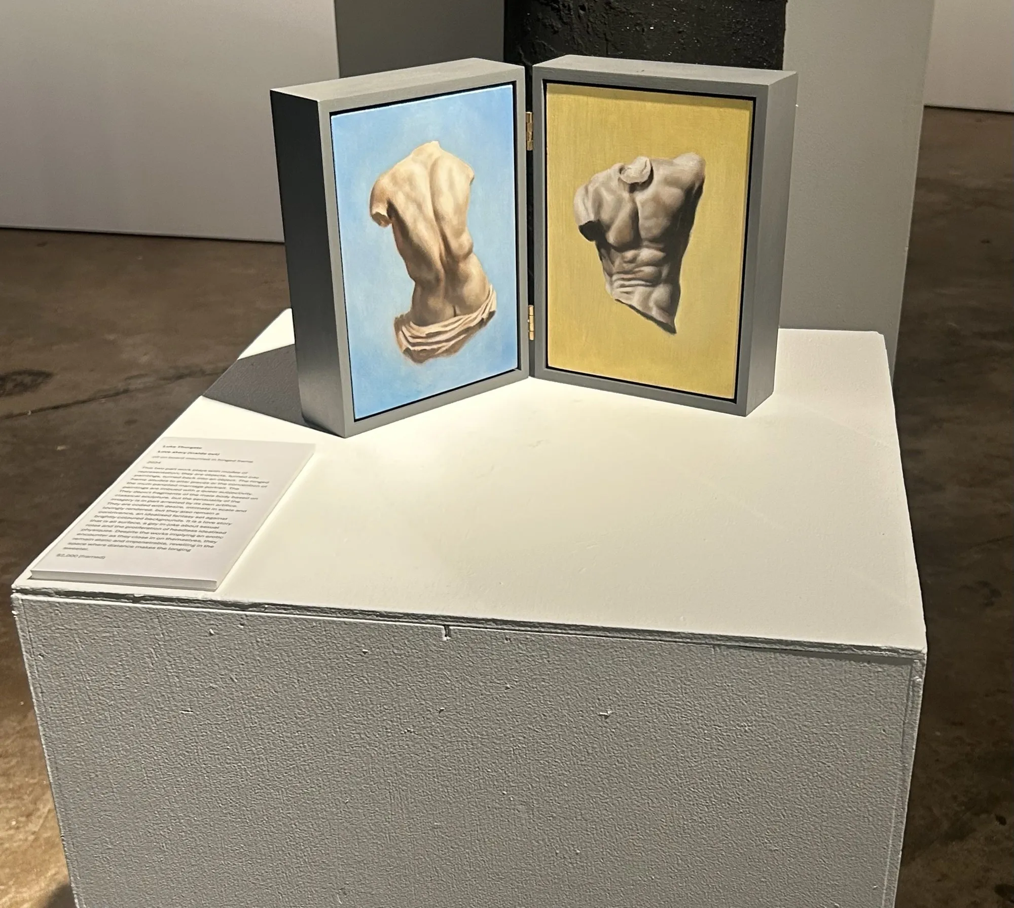 Plinth 35, Luke Thurgate, as it stands in the room