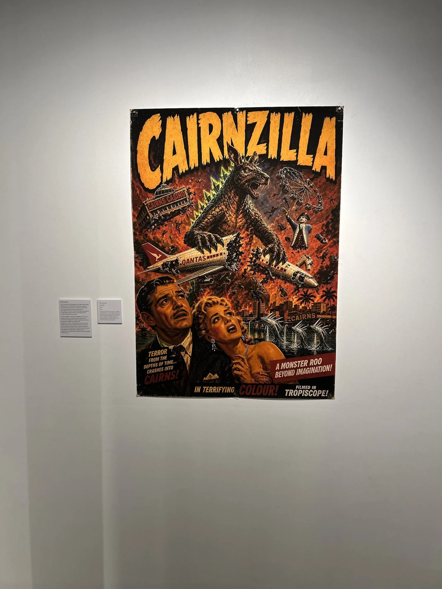 White wall 23, Mark Cochrane, as it stands in Tank 4