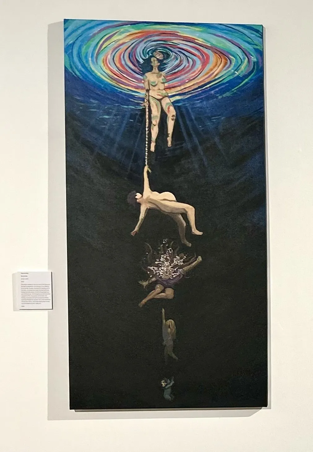 White wall 31, Dayna Kelly, as it stands in the room