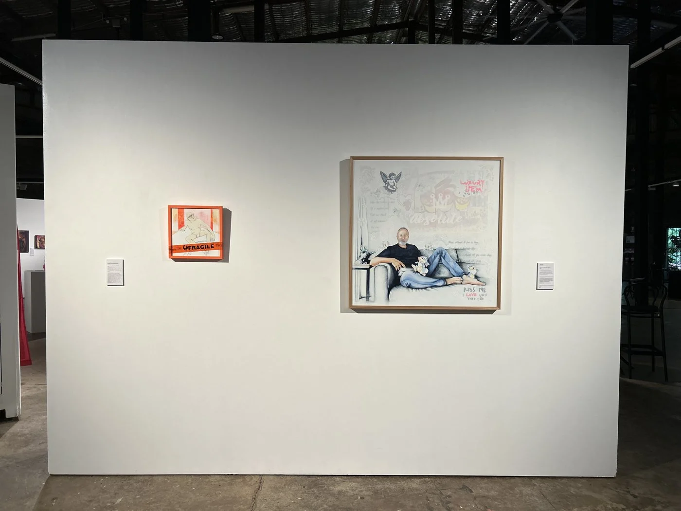 White wall 12, Jamie Cole, as it stands in Tank 4