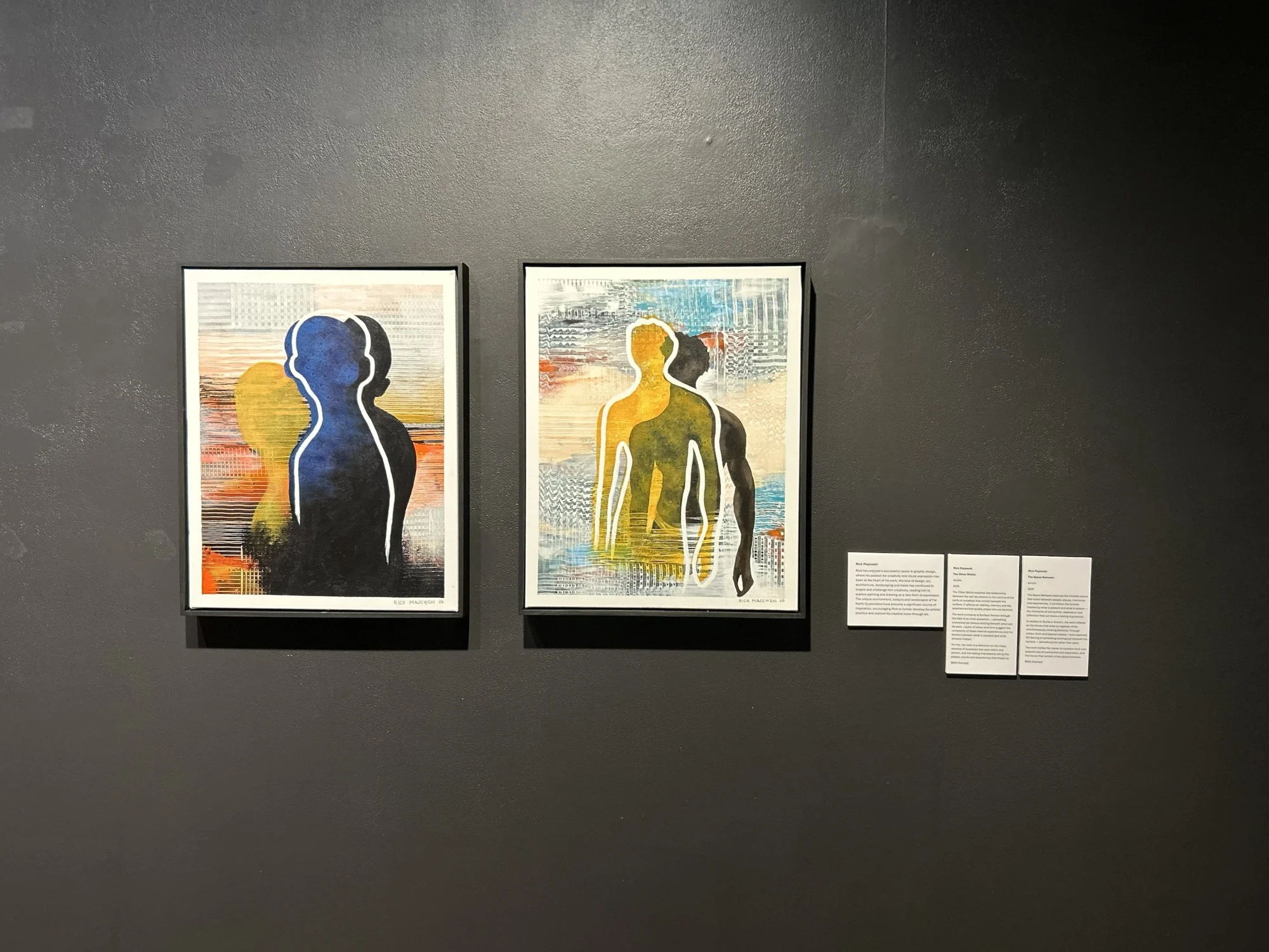 Charcoal wall 8, Rick Majewski, as it stands in Tank 4
