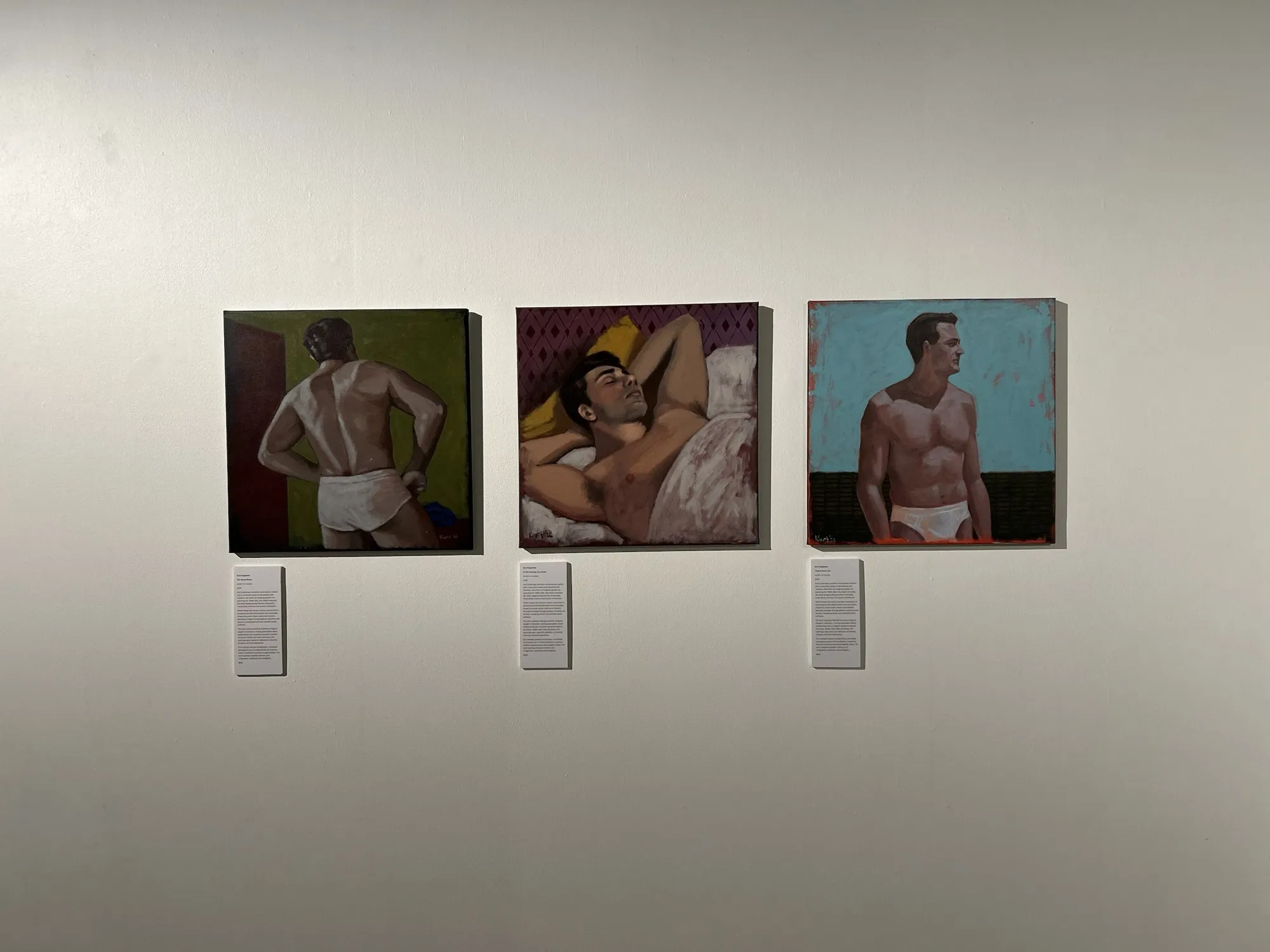 White wall 26, Kurt Engledow, as it stands in the room