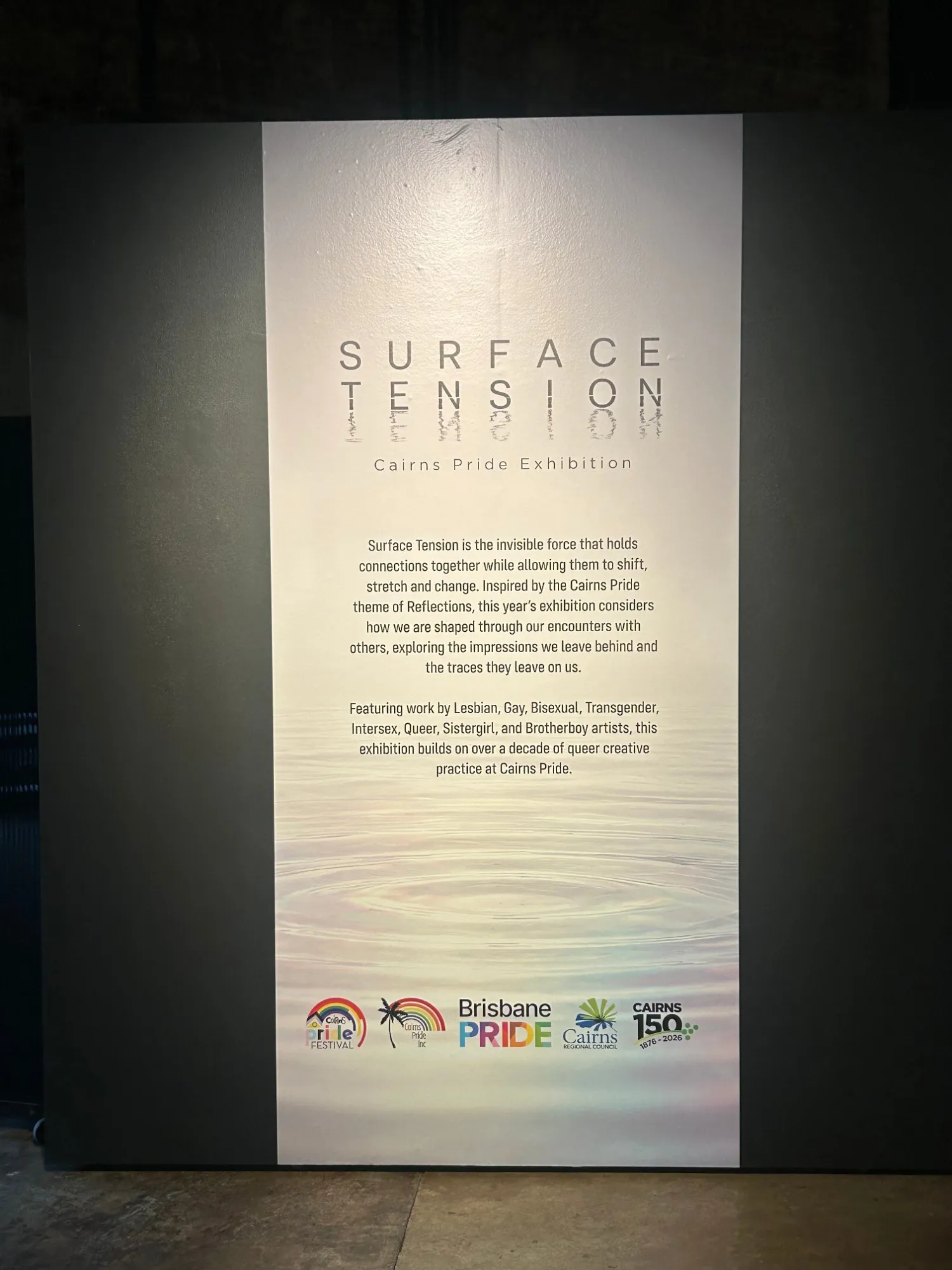 Exhibition text 1, Exhibition text, as it stands in the room