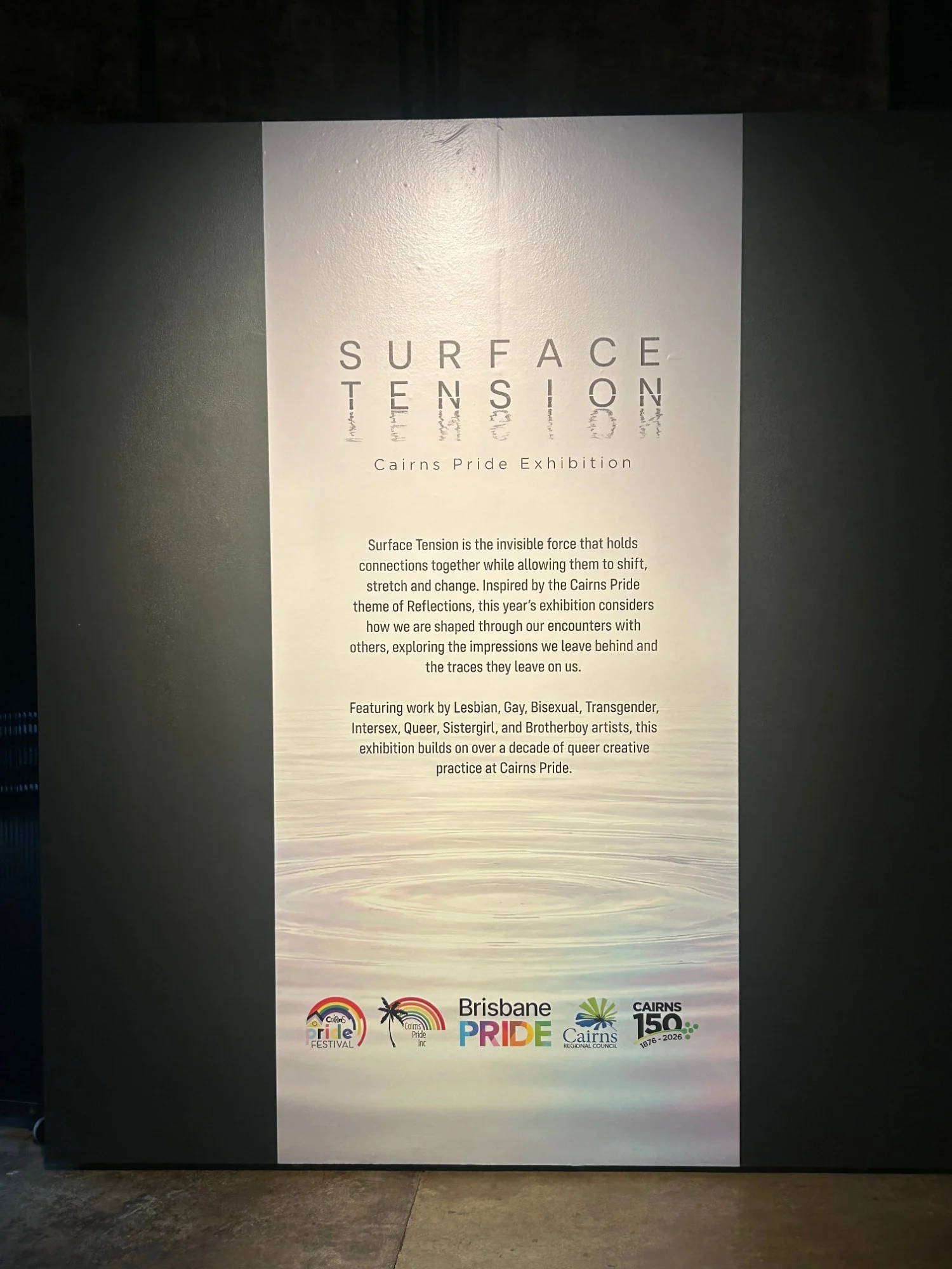Exhibition text 1, Exhibition text, as it stands in Tank 4