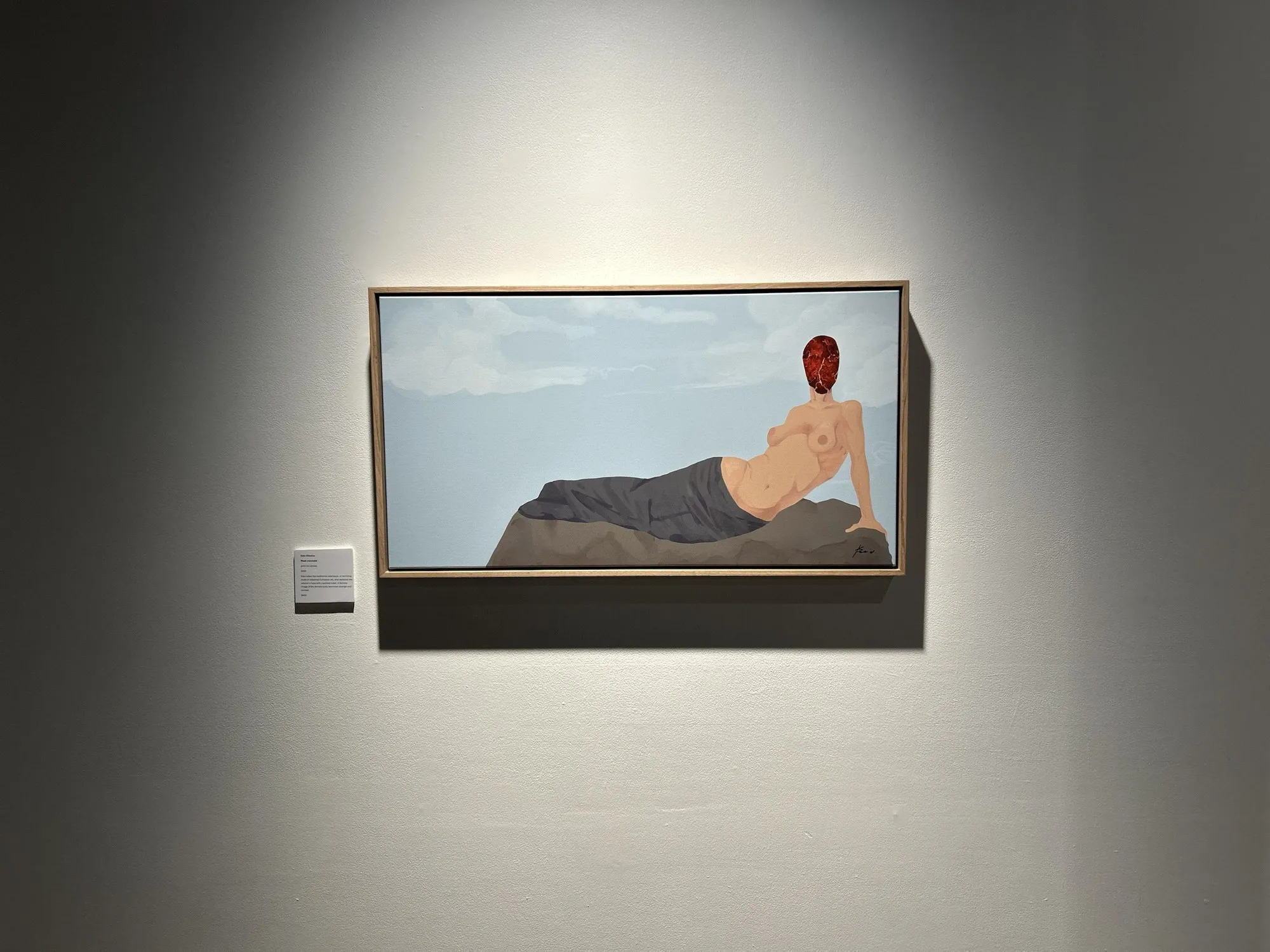 White wall 36, Kaio Oliveira, as it stands in the room