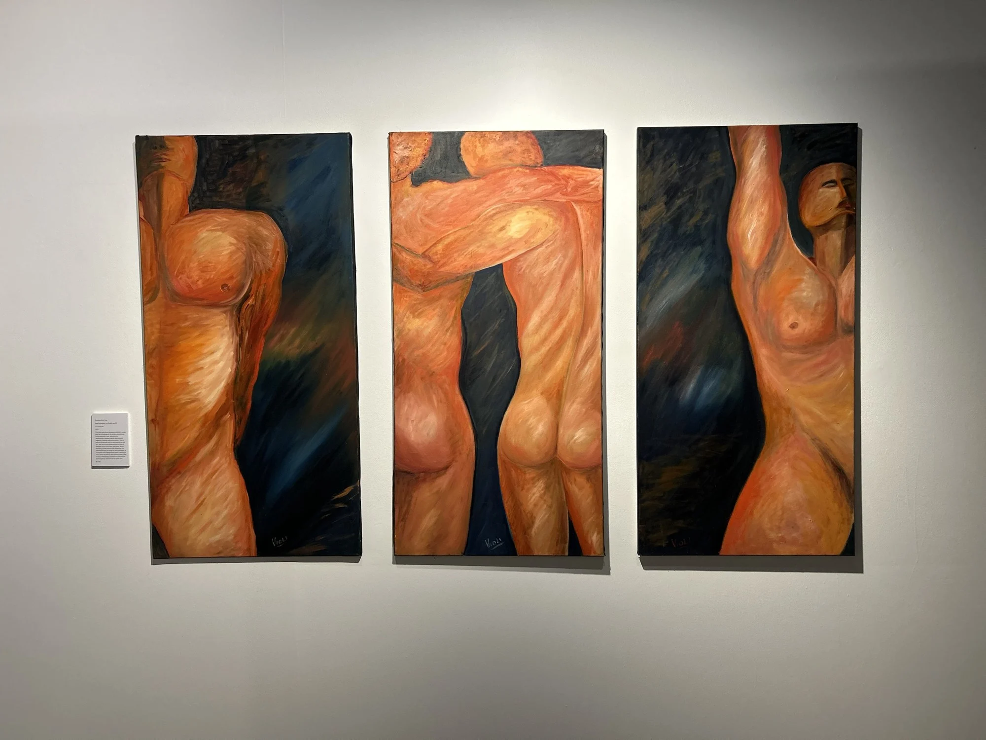 White wall 34, Dominic Violi, as it stands in Tank 4