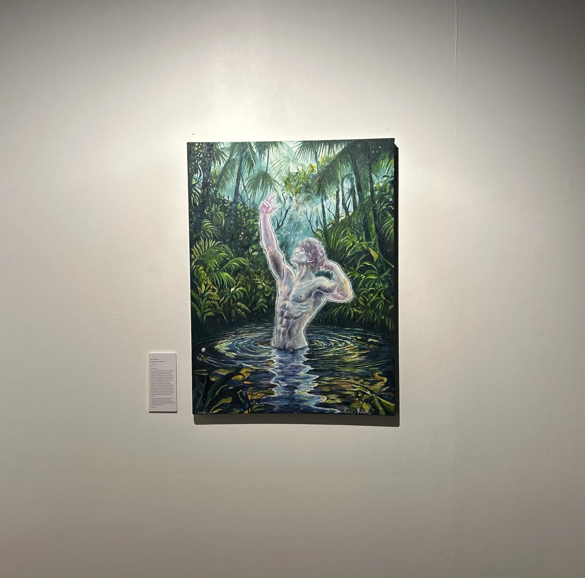 White wall 30, Mark Willems, as it stands in the room