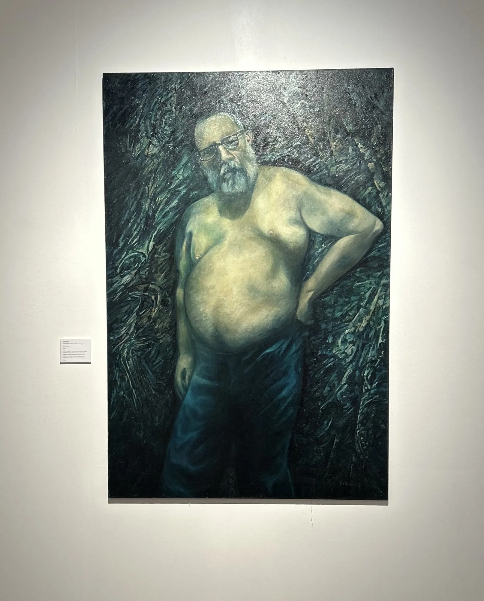 White wall 33, David Rowe, as it stands in the room