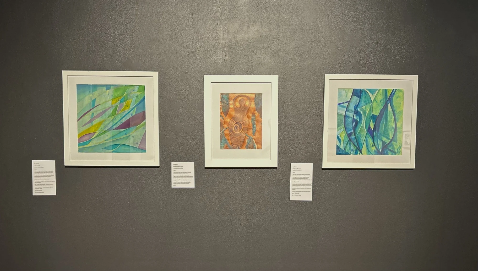 Charcoal wall 4, Lyn Onton, as it stands in Tank 4